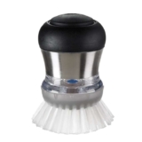 OXO SteeL Soap Dispensing Palm Brush,2-3/4 diam. x 4 h