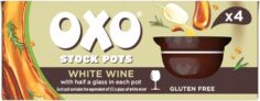 OXO White Wine Stock Pot Gourmet Base for Creamy & Savoury Dishes, Ideal for Risottos, Pasta, Chicken & Holiday Cooking, 4 x 20 g (80 g Total)