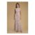 Oasis Lace Cowl Back Chiffon Printed Maxi Dress