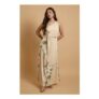 Oasis Petite Trailing Camelia Jersey Bandeau Maxi Dress