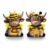 Obasyhig 2-Piece Set Bee-Themed Highland Cattle Figurines