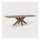 Oberon Solid Oak 240cm Dining Table, Seats 6-8