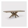 Oberon Solid Oak 240cm Dining Table, Seats 6-8