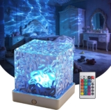 Ocean Light Luminorthe Cube Lamp Northern Lights Projector, Night Light with Remote Control, 16 Colors & 30 Modes Wave Night Light(16 Colours)
