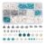 Ocean Turquoise Beads Kit: 14 Styles Gemstone Spacer Beads