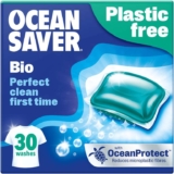 OceanSaver Eco Bio Laundry Detergent Washing Pods – 30 Washes The Perfect Clean Skin Friendly, Biodegradable & Scented Capsules