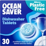 OceanSaver Eco-Friendly Dishwasher Tablets, Pack of 30 3-in-1