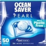 OceanSaver Pearl 5-in-1 Power Eco-Friendly Dishwasher Tablets – Pack of 50