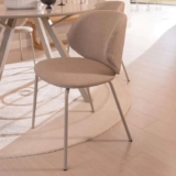 Odense Beige Fabric Dining Chair