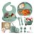 Odoe 11-Piece Baby Weaning Set with Suction Bowl, Spoons, Bibs