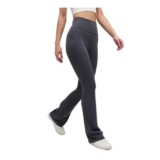 OhSunny Women High Waist Bootleg Flare Pants Grey S