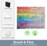 Ohuhu Honolulu 320 Colors Marker Pen Set Alcohol Art Markers with Refillable Dual Tips