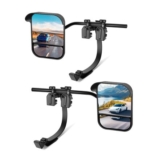 OlaVeg Caravan Clip-on Towing Mirrors with Rain Deflector Universal Pair