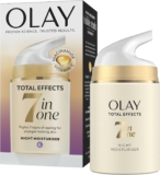 Olay Total Effects 7 in 1 Anti-Ageing Night Moisturiser Hydrating Face Cream with Niacinamide & Vitamin C Fights 7 Signs of Ageing for Younger-Looking Skin 50ml