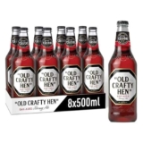 Old Crafty Hen Ale 500ml Bottles 8 Pack Rich & Fruity English Ale with Malty Sweetness & Oak Aged Notes – Voucher Price