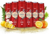 Old Spice Deep Sea Mens Shower Gel & Shampoo 250ml Multi-Use 3-in-1 Hair-Face-Body Wash, Long Lasting Fresh, Perfume Quality Scent, Pack of 6