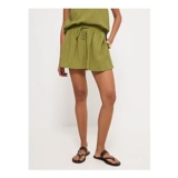 Olive Green Flowy Shorts