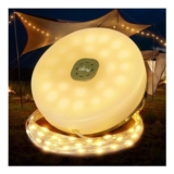 Ollny 2-in-1 Camping String Lights, 10m, 100 LEDs, Rechargeable
