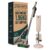 Olsen & Smith Self-Empty Cordless Vacuum Cleaner Lightweight 5.3kg Stick & Handheld Bagless Hoover, 18kPa Suction, 25min Runtime, H13 HEPA, LED Headlights Pet Hair, Car & Carpet – Cream