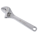 Olympia Tools 6 Adjustable Wrench, Heavy Duty Drop Forged Steel, Chrome Plated, Precision Machined Jaws, Rust Resistant