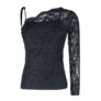 One-Shoulder Lace Shirt