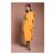 One Shoulder Ruffle Crepe Pencil Midi Dress