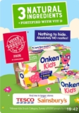 Onken Kids Raspberry & Banana Yoghurt 4 x 90g – Free After Cashback Via Hashting