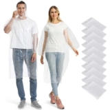 Opret Disposable Rain Ponchos, 10 pcs w/ hood & long sleeves – Sold by Opret FBA