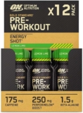 Optimum Nutrition Gold Standard Pre-Workout Energy Shot (Lemon and Lime) – 12 x 60ml