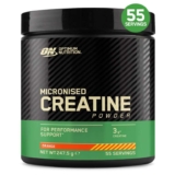 Optimum Nutrition Micronised Creatine Monohydrate Powder, 247.5g Orange, 55 Servings