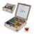 Optyuwah Vintage Wood Tea Organiser Box, 9 Compartments, Cream