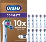Oral-B Original Pro 3D White Electric Toothbrush Heads, 10 Count – Replacement Brush Heads with Polishing Cup, Teeth Whitening, Mailbox Compatible
