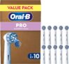 Oral-B Pro Sensitive Clean Electric Toothbrush Heads, 10 Count – Extra Soft Bristles, Original Replacement Brush Heads, Deep Plaque Removal, Gentle Cleaning for Teeth & Gums, Mailbox Compatible,