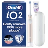 Oral-B iO 2 Electric Toothbrush, Calm Pink, Includes Toothpaste