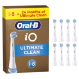 Oral-B iO Series Ultimate Clean Electric Toothbrush Heads, 8 Count, White