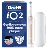 Oral-B iO2 Electric Toothbrush for Adults, 1 Handle, Calm Pink – 1 Gentle Care Brush Head, Travel Case, Travel Refill Holder