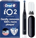 Oral-B iO2 Electric Toothbrush for Adults, Night Black, with Travel Case