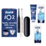 Oral-B iO2 Night Black & Calm Pink Electric Toothbrush Duo Pack 4 Brush Heads Toothpaste Floss (£62.75 with new customer code)