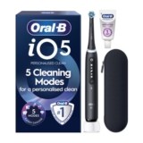 Oral-B iO5 Toothbrush Matt Black with Travel Case and Toothpaste