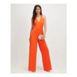 Orange Halter Neck Jumpsuit