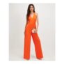 Orange Halter Neck Jumpsuit