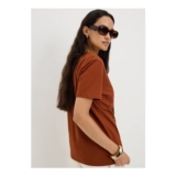 Orange Leopard Palm Print T-Shirt – XS