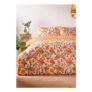 Orange Print Microfibre Duvet Set