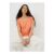 Orange V-Neck Classic Fit T-Shirt