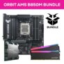 Orbit Ryzen AM5 Bundle – Ryzen 7 7800x3d 32GB (2x16GB) 6000MHz DDR5 RGB RAM & ASUS B850M-E TUF Gaming WiFi