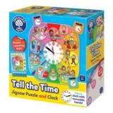 Orchard Toys Tell the Time Puzzle with Clock and Cards