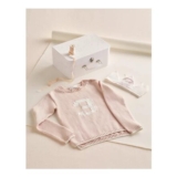 Organic Cotton Blend My 3rd Birthday Jumper & Crown Gift Set