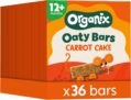Organix Carrot Cake Organic Oaty Snack Bars Multipack, Toddler Snack 12 Months, No Added Sugar, 6 x 23 g Bars Per Box (6 Boxes Total) – Packaging May Vary