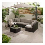 Orlando 6 Seat Modular Outdoor Garden Rattan Sofa