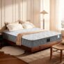 Orthopaedic King Size Mattress 5FT for Back Pain Relief, 8.7 Inch Hybrid 5-Zone Pocket Sprung Mattress with Cooling Gel Memory Foam & Breathable Knitted Cover, Medium Firm, 150x200x22cm